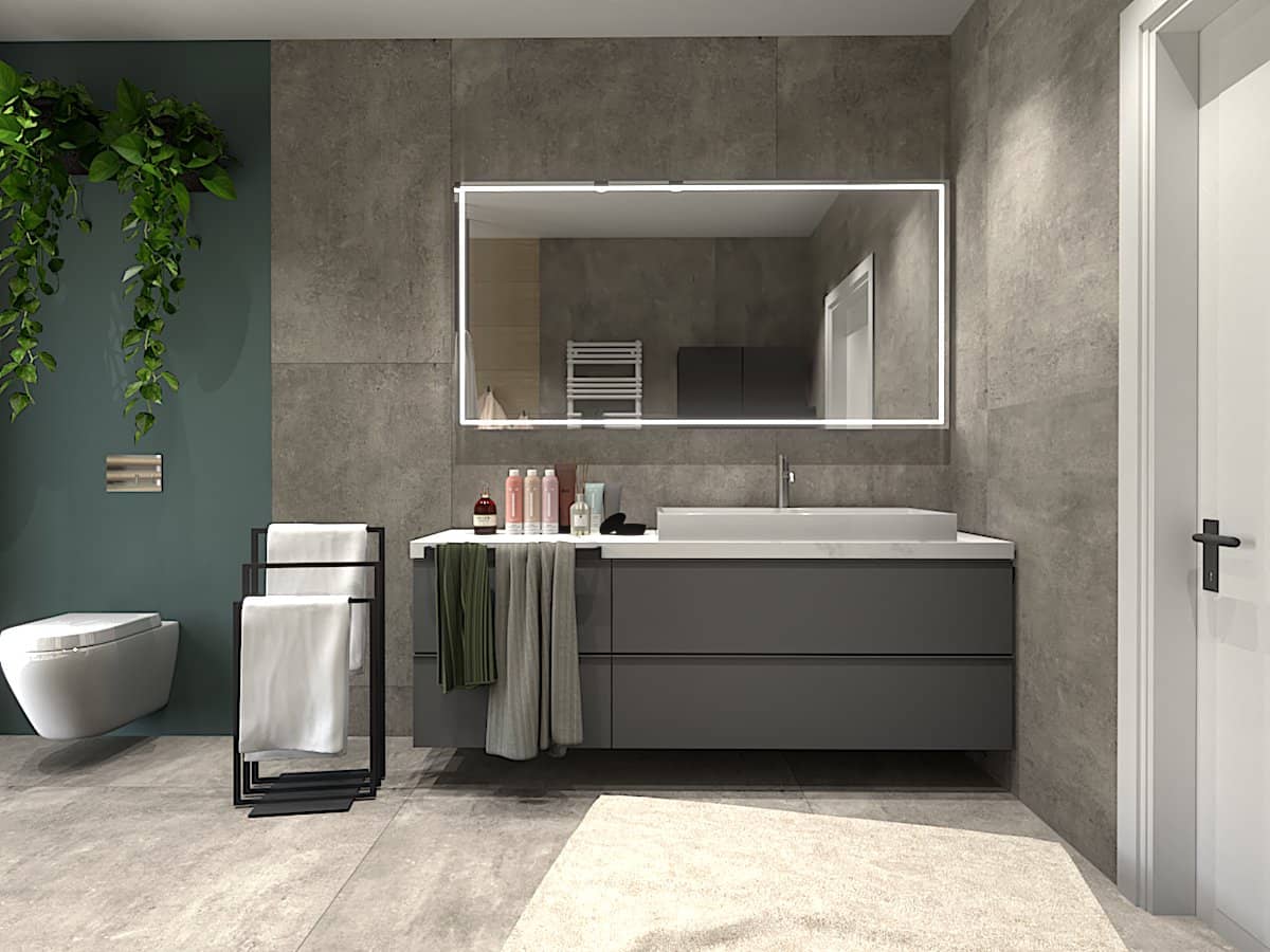 Łazienka w domu 120 m2