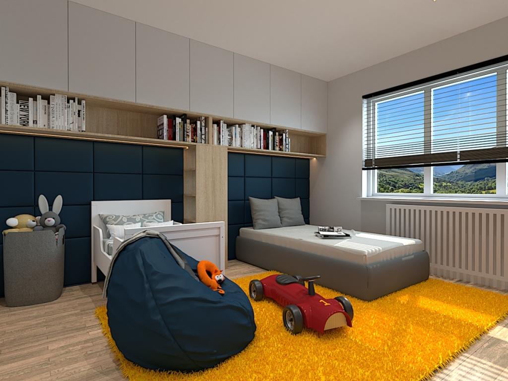Pokój dla rodzeństwa. Aranżacja pokoju dla chłopców w wieku 3 lata i 12 lat