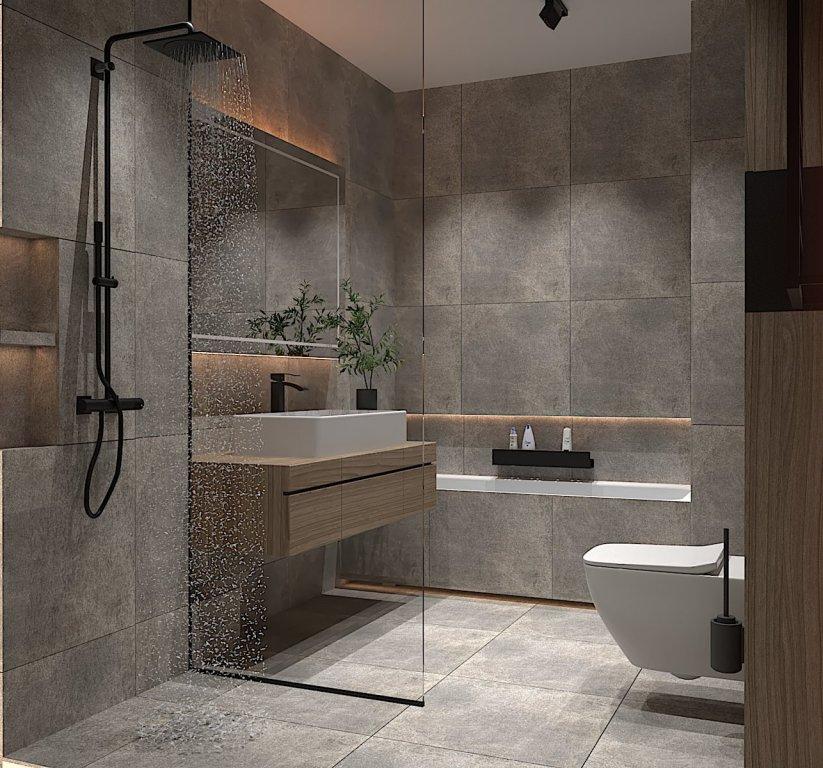 projekty nowoczesnych łazienek