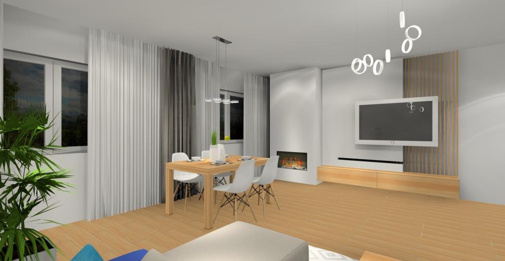 aranżacja salonu z kominkiem, salon w stylu skandynawskim, salon aranżacje nowoczesne