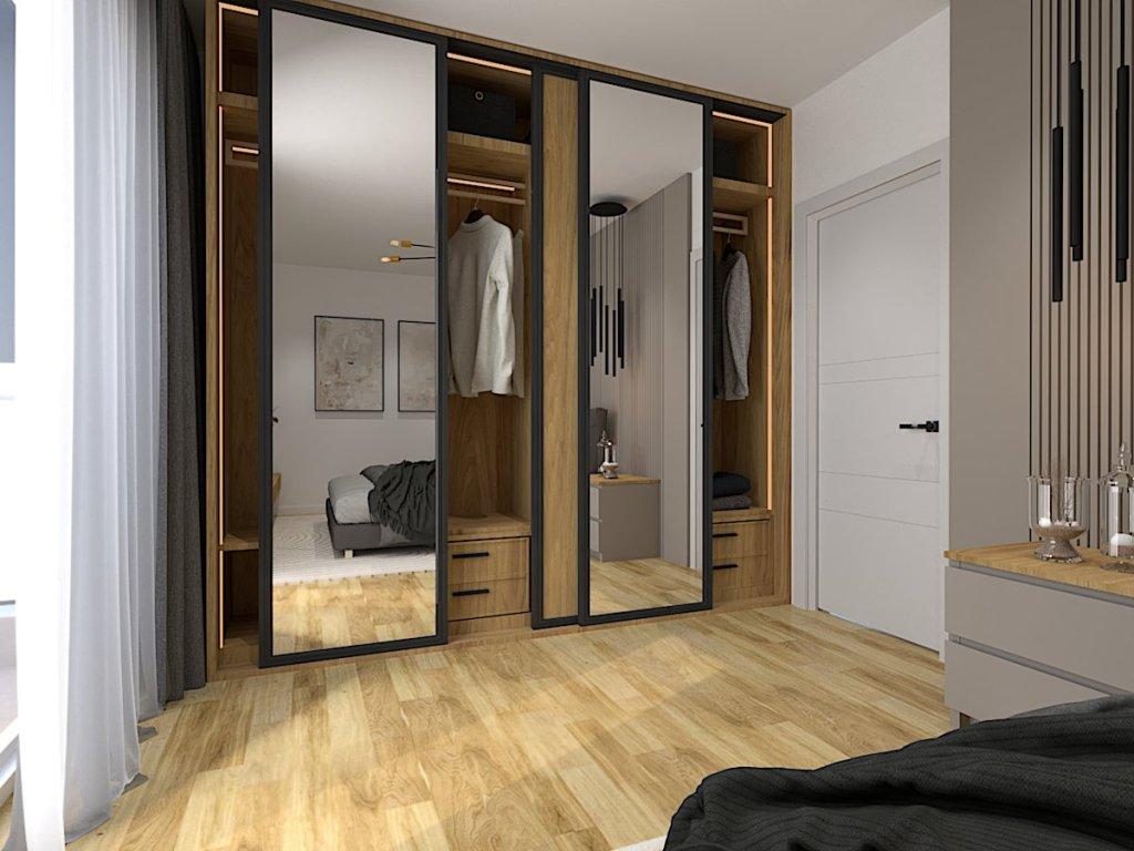 Dalszy ciąg projektu sypialni Gościno