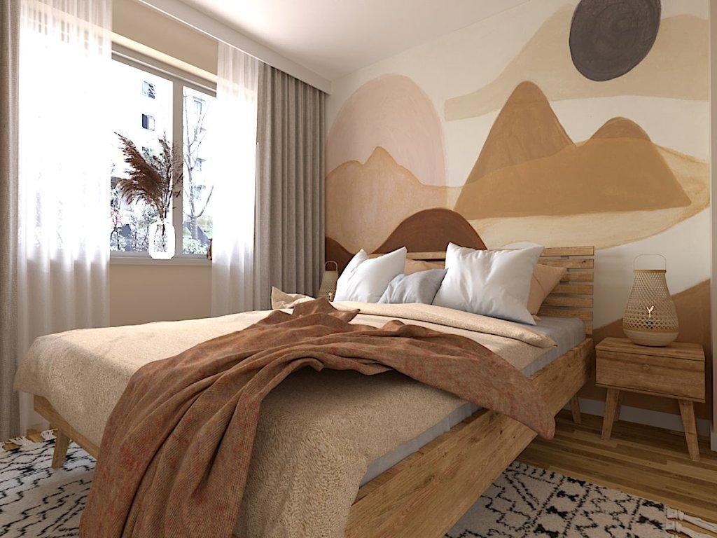 Projekt sypialni w stylu boho Ruda Śląska