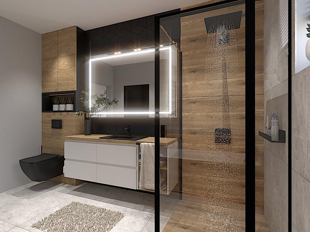 Projekt łazienki w stylu industrialnym