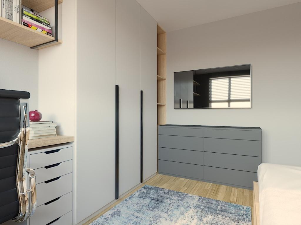 Komoda i telewzior, szafy