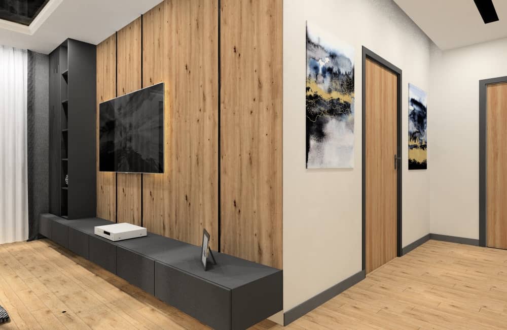 Projekt mieszkania 50m2: Aranżacja sypialni, salonu z aneksem, łazienki