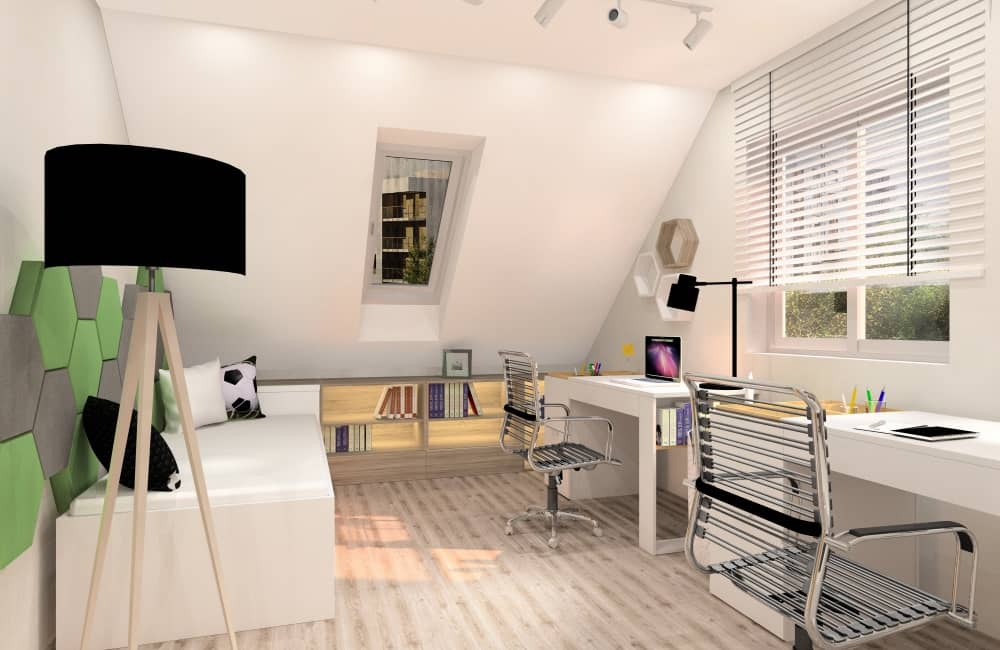 Pokój dla rodzeństwa w różnym wieku. Chłopiec 9 lat i dziewczynka 6 lat