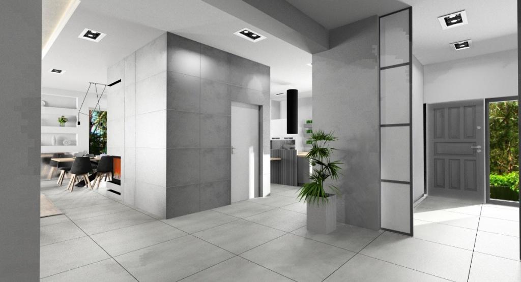 Projekty wnętrz: Aranżacja domu 255 m2, styl nowoczesny