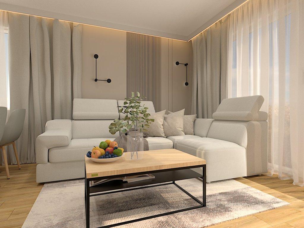 Funkcjonalność i Przytulność: Projekt meszkania 85 m2