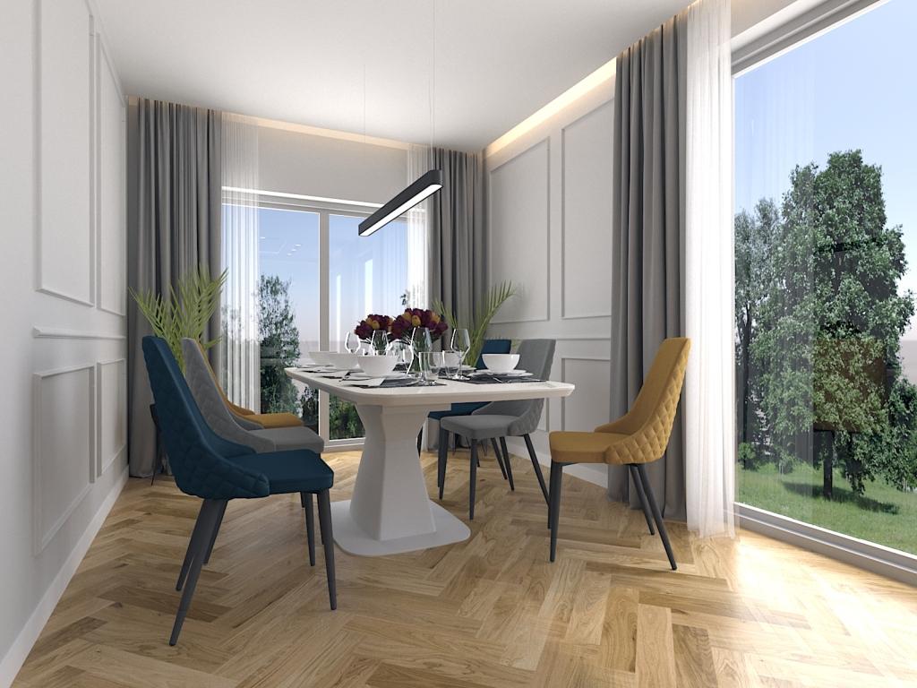 Projekt wnętrza mieszkania jadalnia