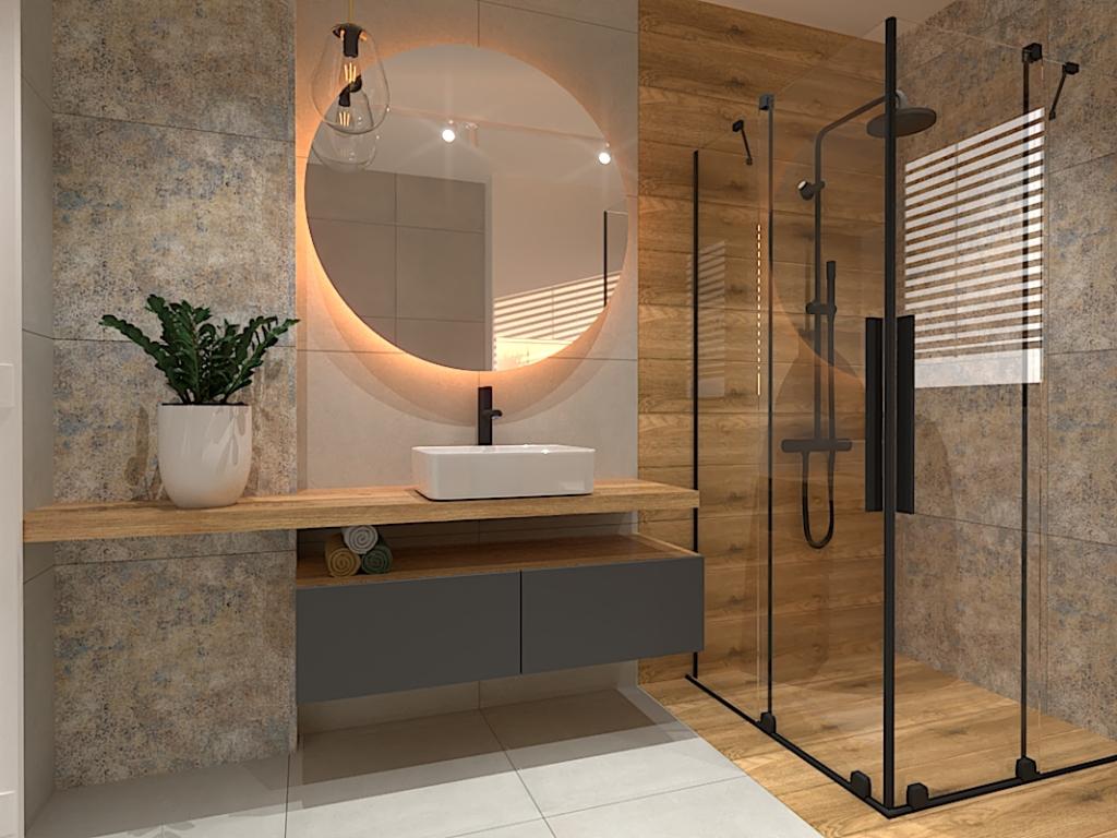 Projekt wnętrza mieszkania łazienka