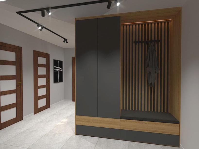 Projekt wnętrza mieszkania przedpokój