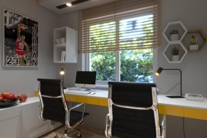 Pok&oacute;j 11m2. Projekt pokoju dla chłopca 14 lat i 6 lat na weekendy