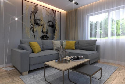 Salon 20m2. Nowoczesna i przytulna aranżacja salonu