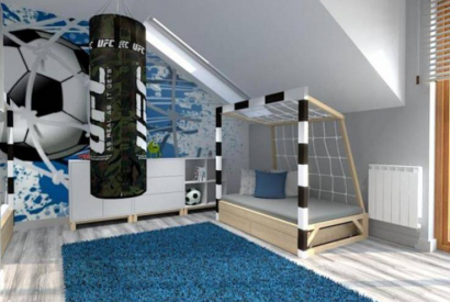 Pok&oacute;j dla rodzeństwa. Aranżacja wnętrza pokoju dla dzieci 4 latka i 6 latka