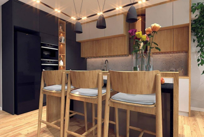 Salon z kuchnią 36m2. Aranżacje salonu z kuchnią. Przewodnik dla początkujących