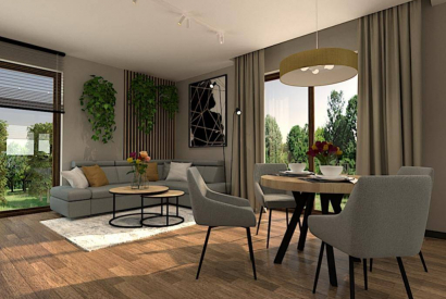 Salon z aneksem kuchennym 38m2. Sprawdź jak zaaranżować salon z aneksem 