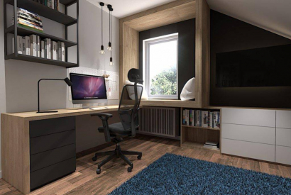 Niebanalny pok&oacute;j dla 10 latka na poddaszu. Aranżacja i projekty wnętrz