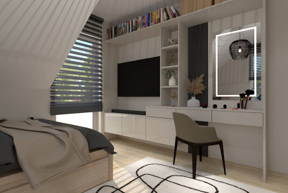 Projekt Dla 16-Letniej Nastolatki: Przytulny Pok&oacute;j Młodzieżowy na Poddaszu