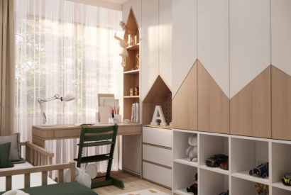 Pok&oacute;j chłopięcy 9 m2 &ndash; funkcjonalna i przytulna przestrzeń z motywem domk&oacute;w
