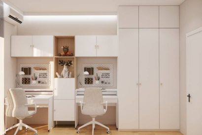 Pok&oacute;j dla dw&oacute;ch dziewczynek &ndash; funkcjonalna aranżacja na 11 m2