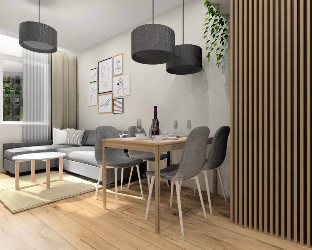 Projekt mieszkania 35 m2